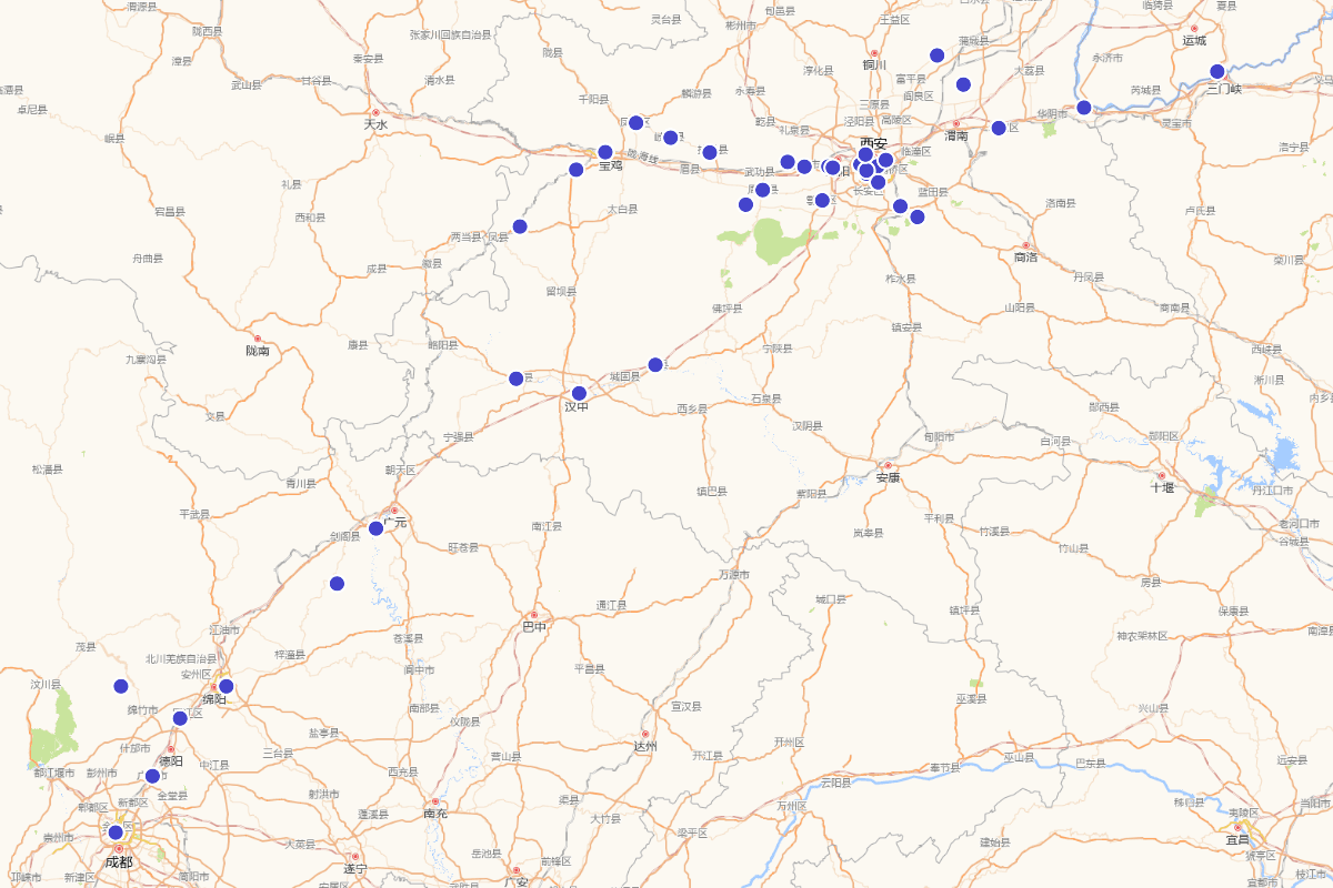 唐皇八次逃离长安路线可视化（756—901）