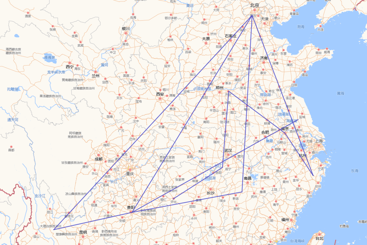 谢三秀行迹图（1550-1624）