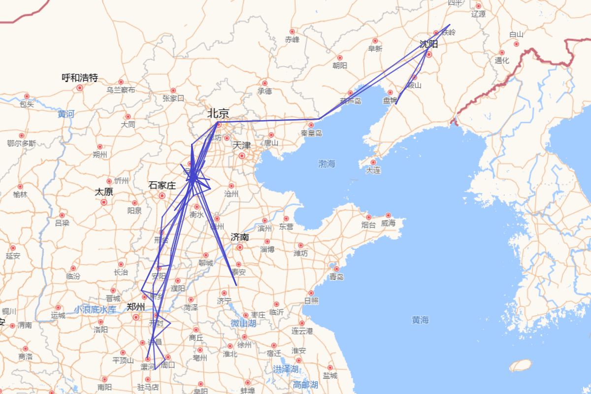 颜元（1635-1704）行迹图