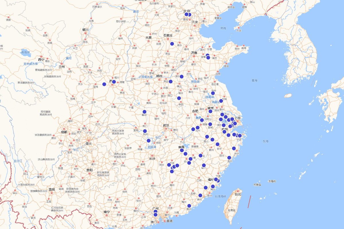 明代科举状元分布图