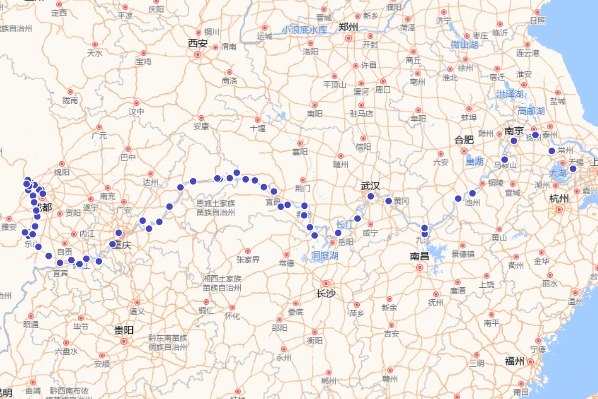 从成都到苏州：范成大《吴船录》行程路线（含全文）
