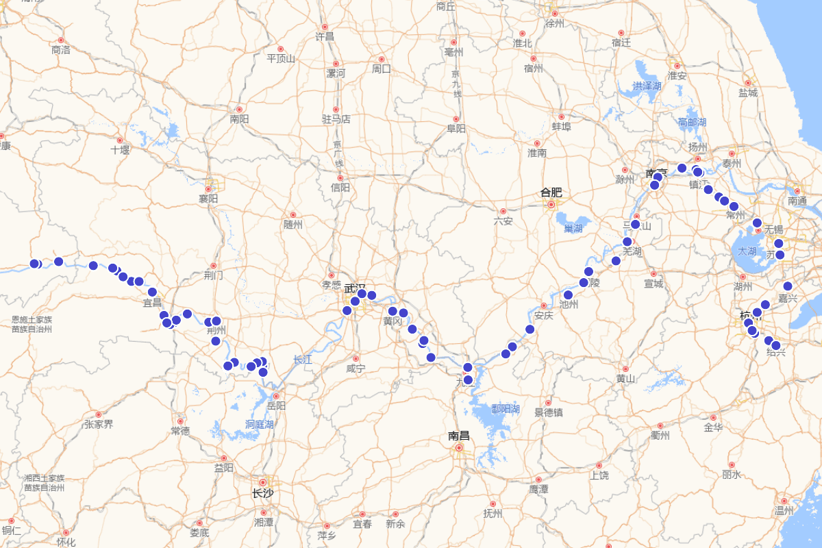 陆游《入蜀记》行程路线（含全文）