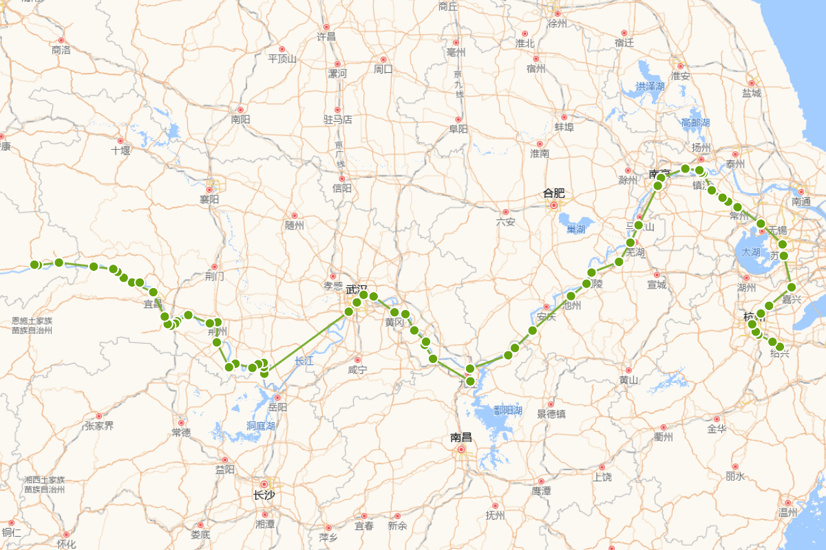 陆游《入蜀记》行程路线（含全文）