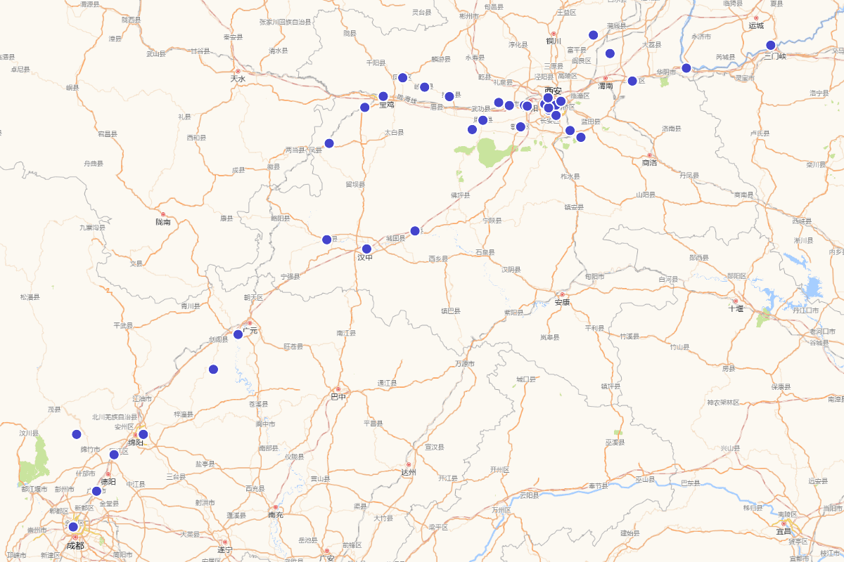 唐皇八次逃离长安路线可视化（756—901）