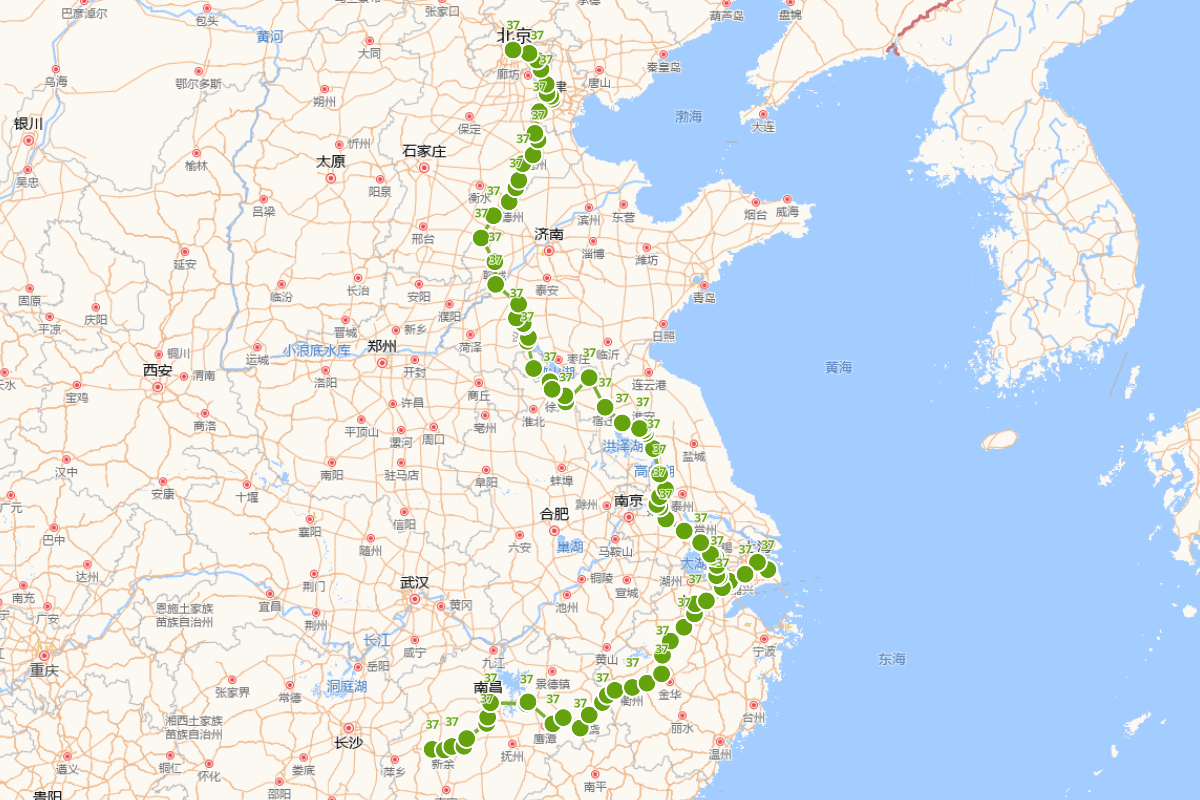 严嵩《北上志》行迹图