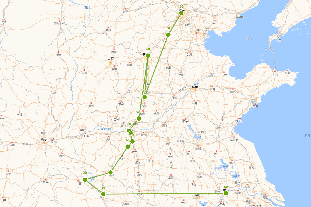 严嵩扈跸南巡行迹图