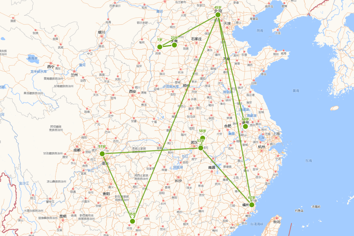 于成龙行迹图（1617-1684）