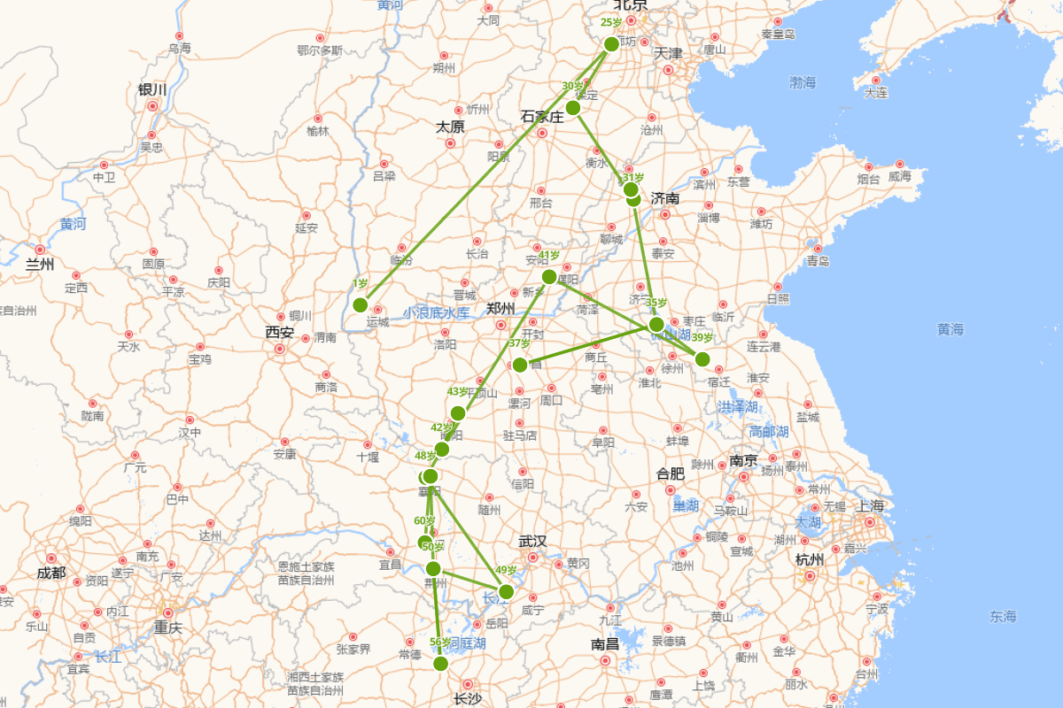 关羽行迹图（？—220年）