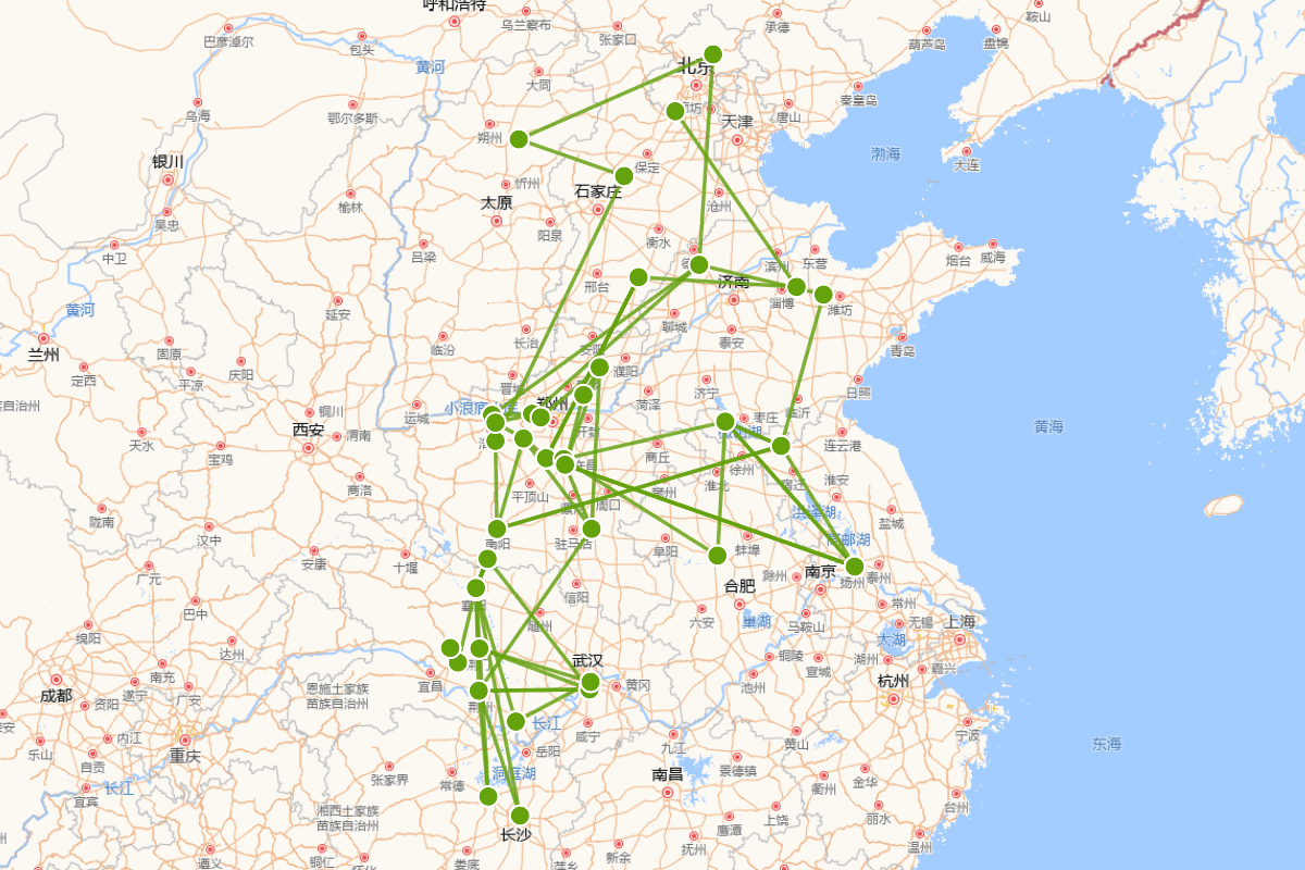 关羽行迹地图（《三国演义》）