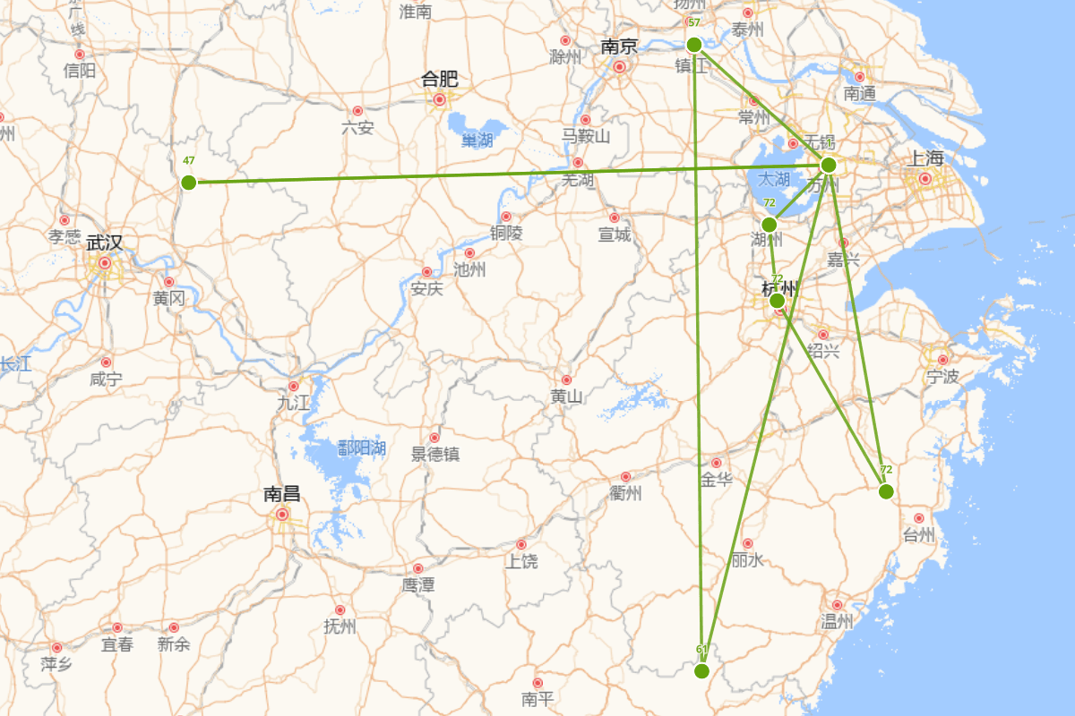 冯梦龙行迹地图