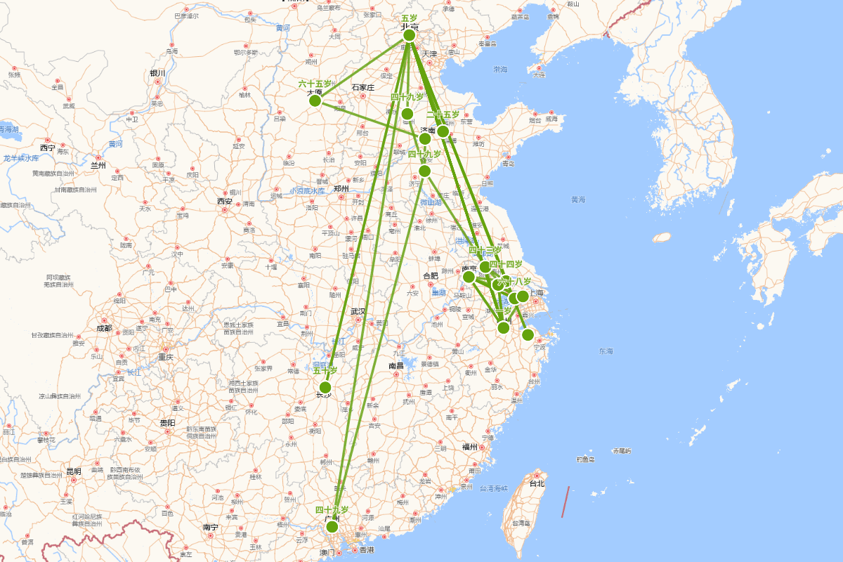 卢文弨行迹图（1717—1795）