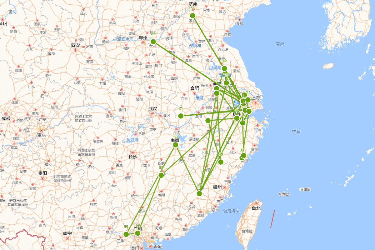 叶燮行迹图（1627-1703）