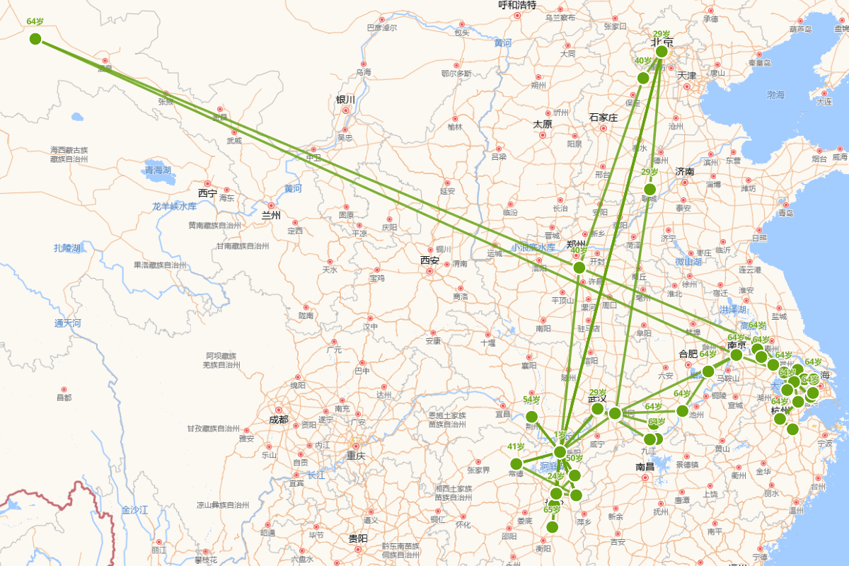 吴敏树行迹图（1805-1873）