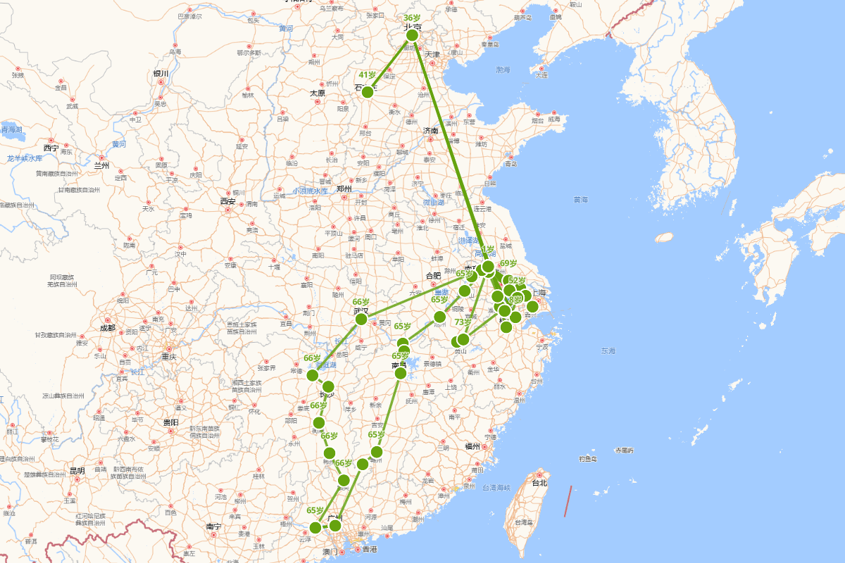 吴绮行迹图(1619-1694)