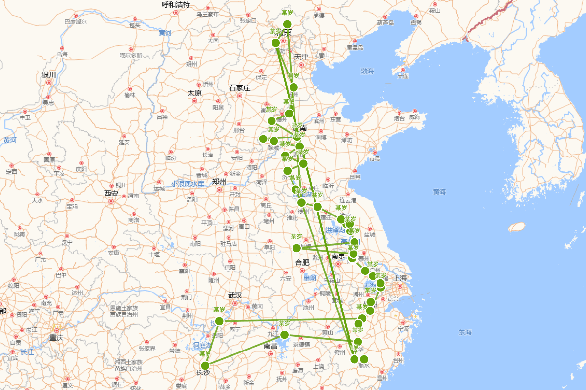 周权（1275—1343）行迹图