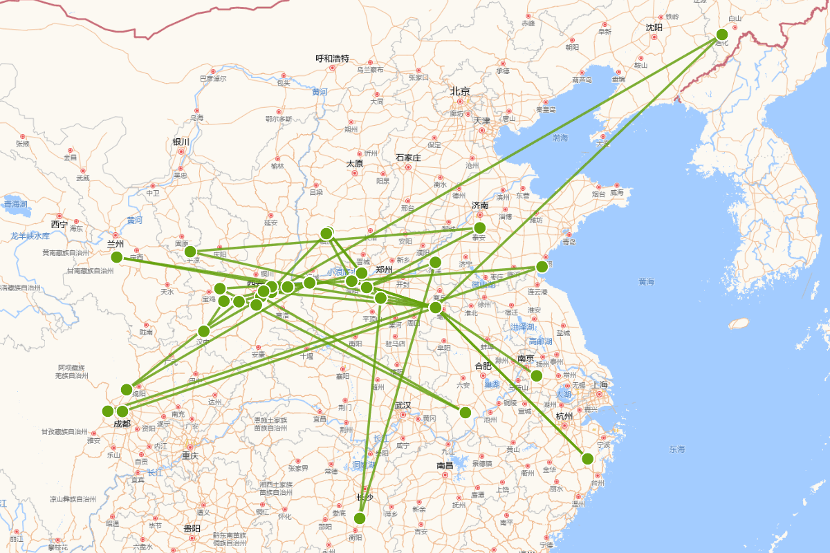 太上老君行迹密度图