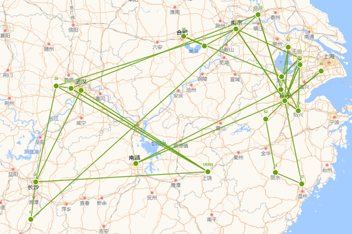 姜夔行迹图（1155—1211）