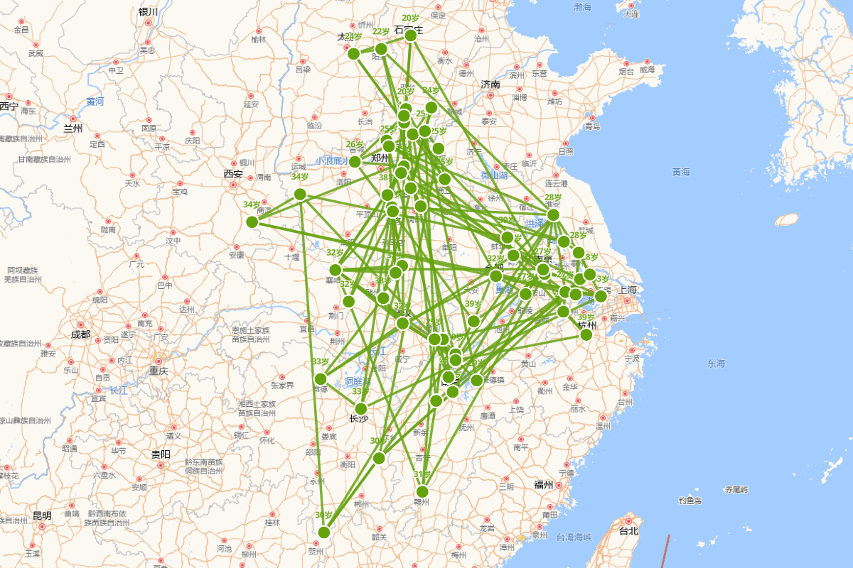 岳飞行迹图（1103-1141）