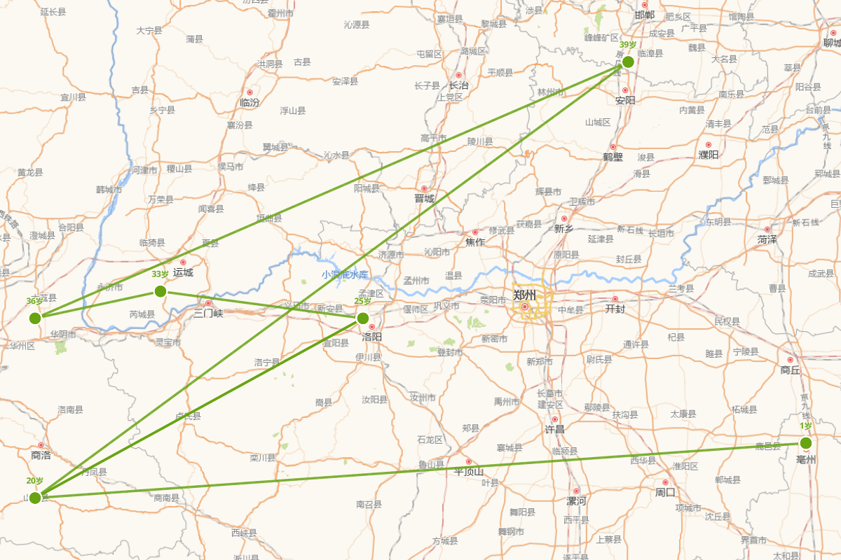 嵇康行迹图（223~262）