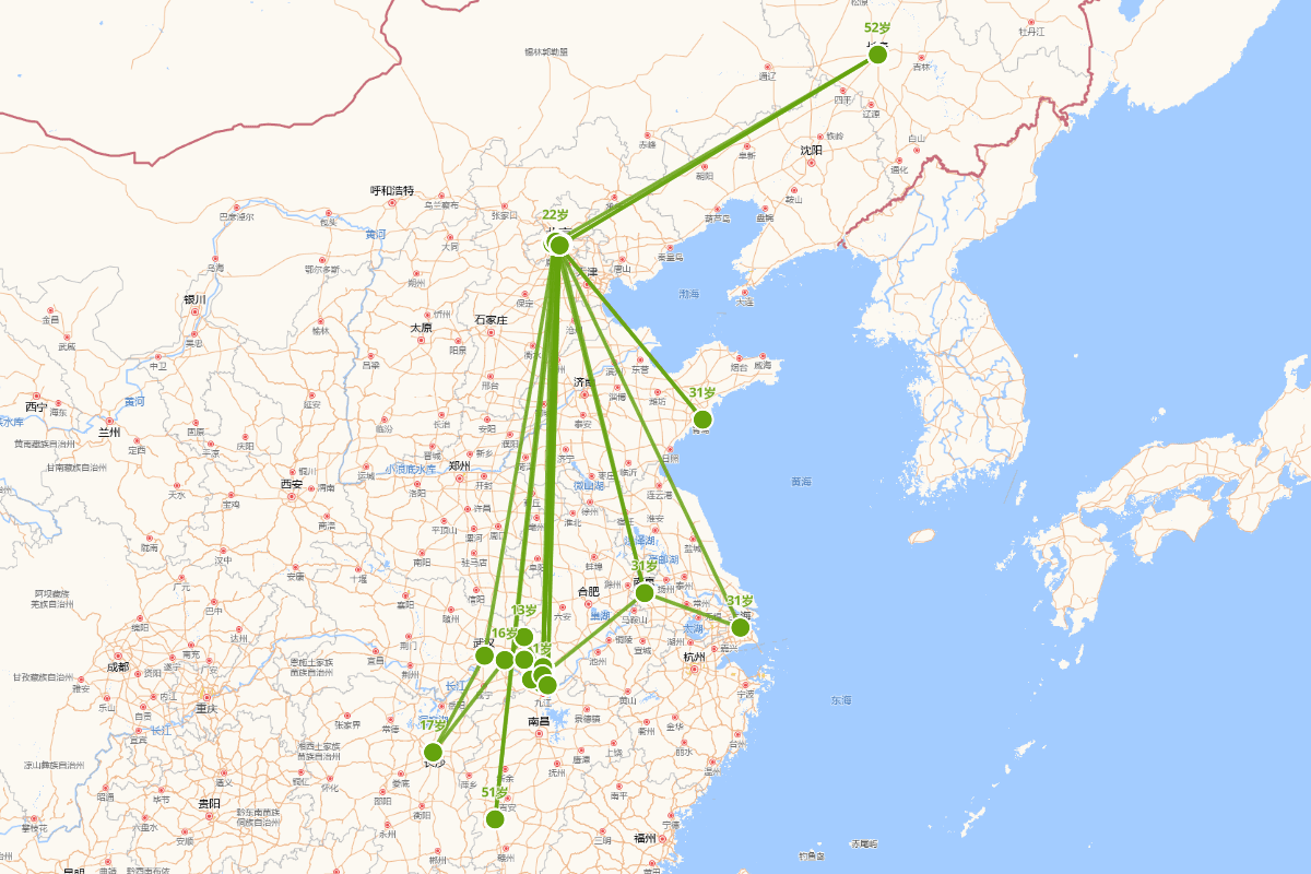 废名行迹图（1901—1967）