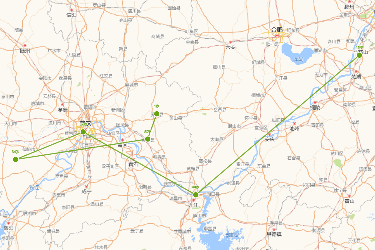 徐寿辉行迹图（1320-1360）