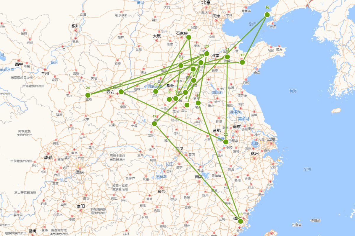 曹植行迹图（192——232）