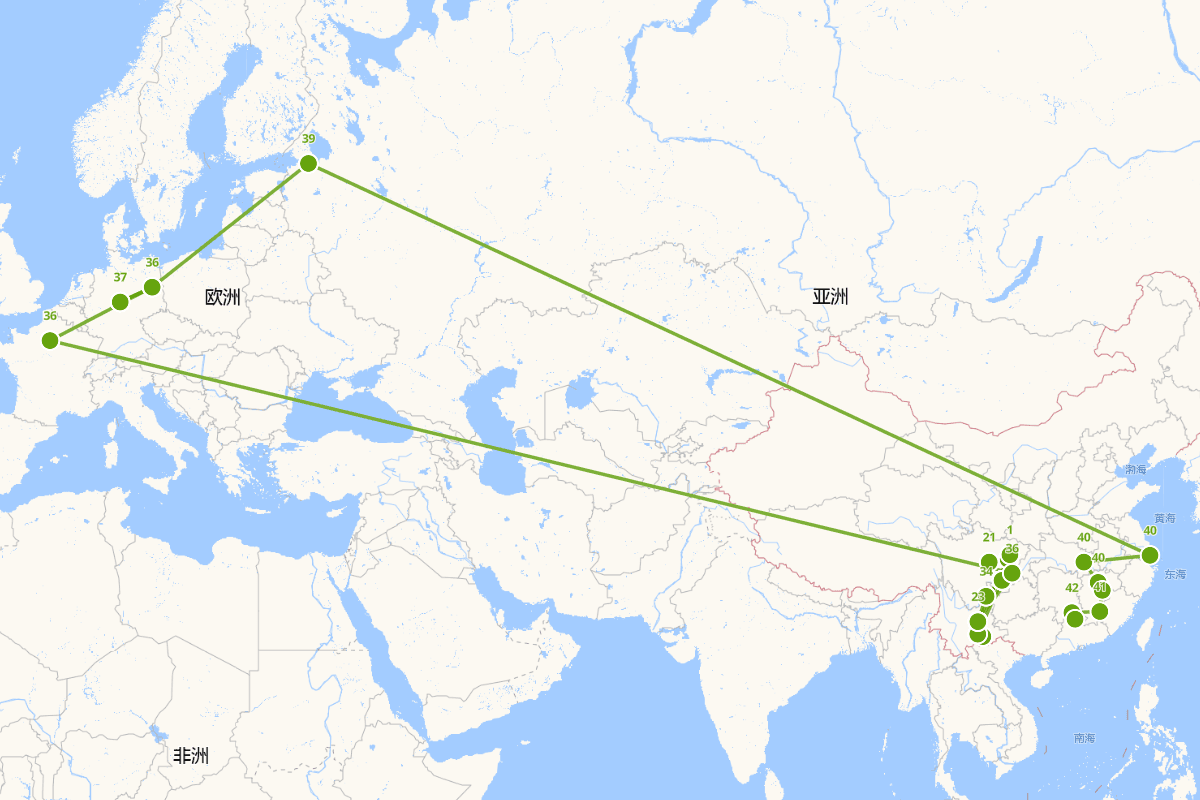 朱德行迹图（1886-1976）