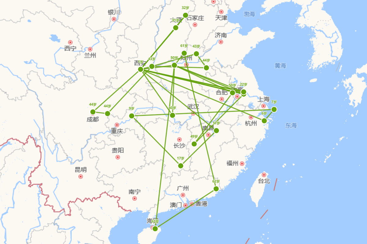 李德裕行迹图（787-849）