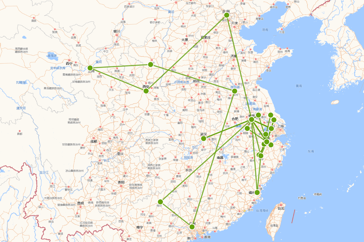 李渔行迹图（1611-1680）