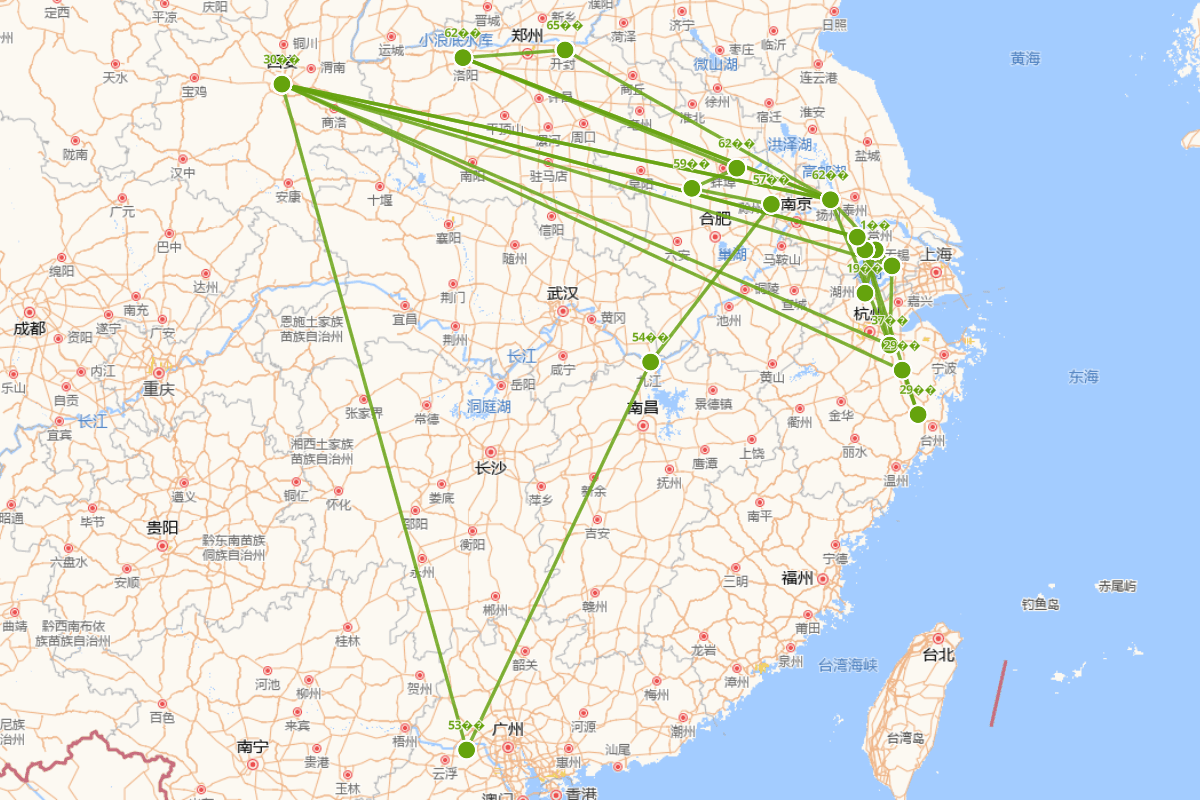 李绅行迹图（772-846）