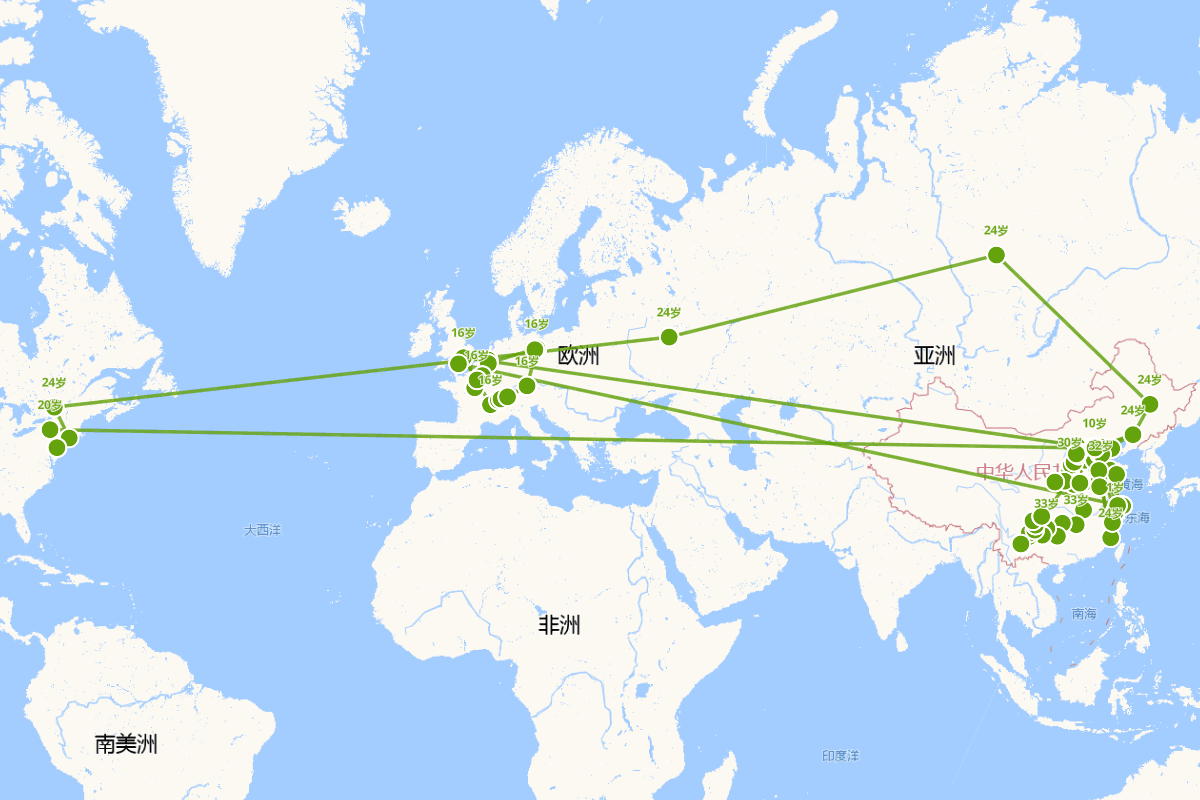 林徽因行迹图（1904-1955）