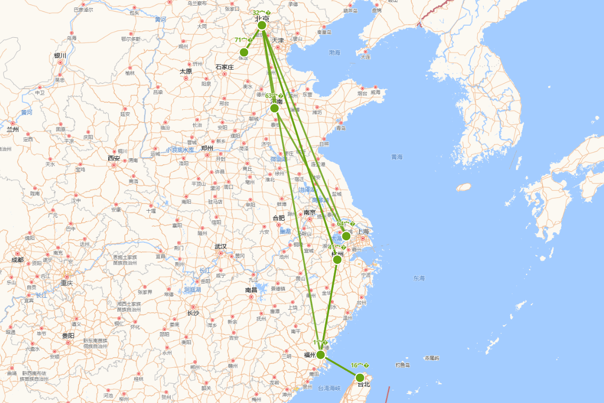 林纾（1852-1924）行迹图
