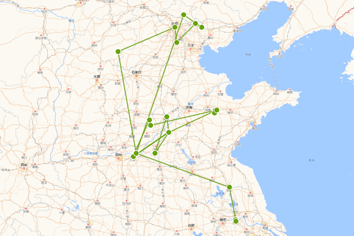 《水浒传》杨志行迹图
