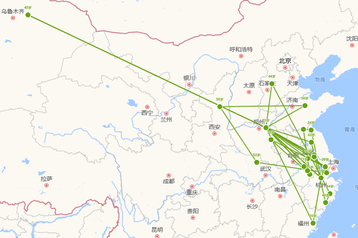沈括行迹图（1031—1095）