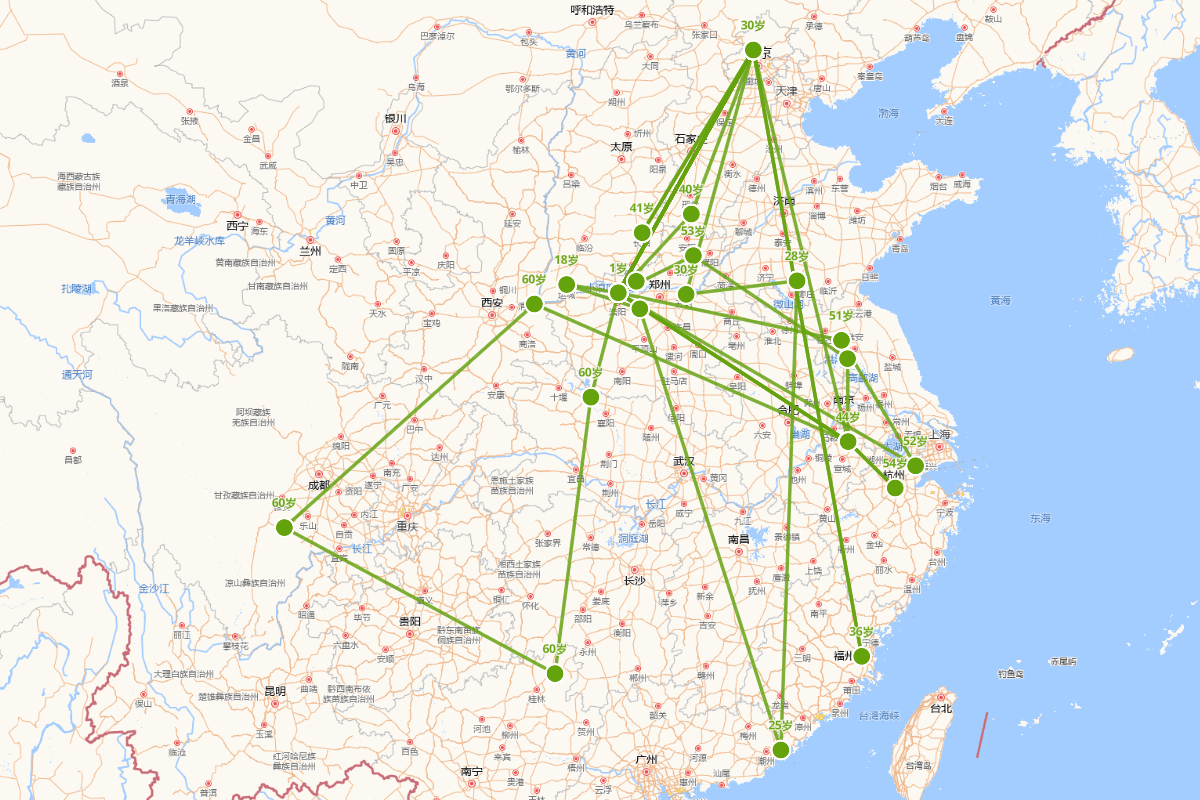 王铎行迹图（1592-1652）