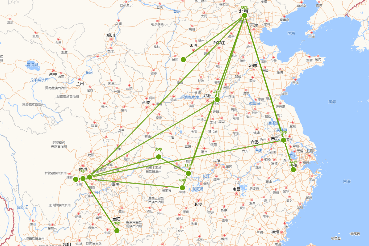 胡世安行迹图（1593——1663）