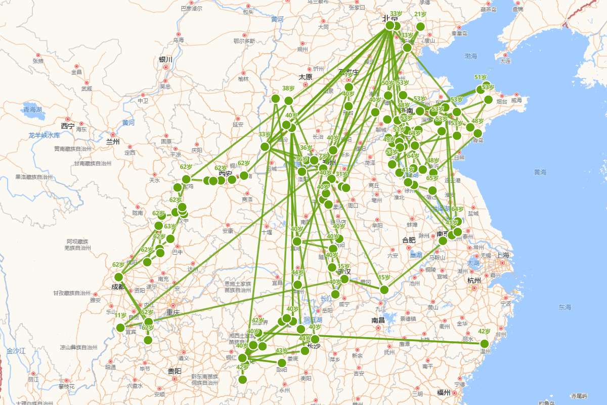 薛瑄行迹图(1389-1464)