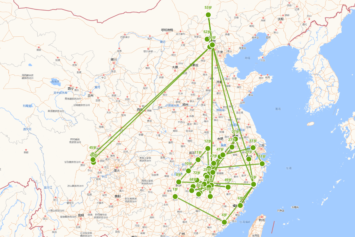 虞集行迹图（1272-1348）