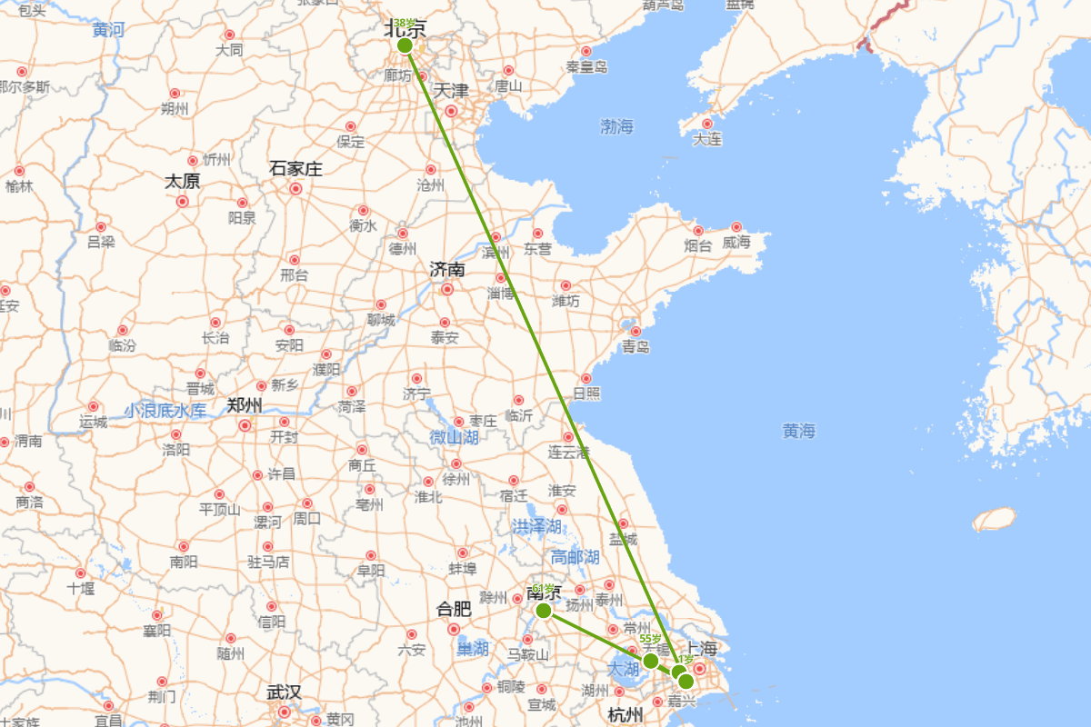 袁凯行迹图（1310—1404）