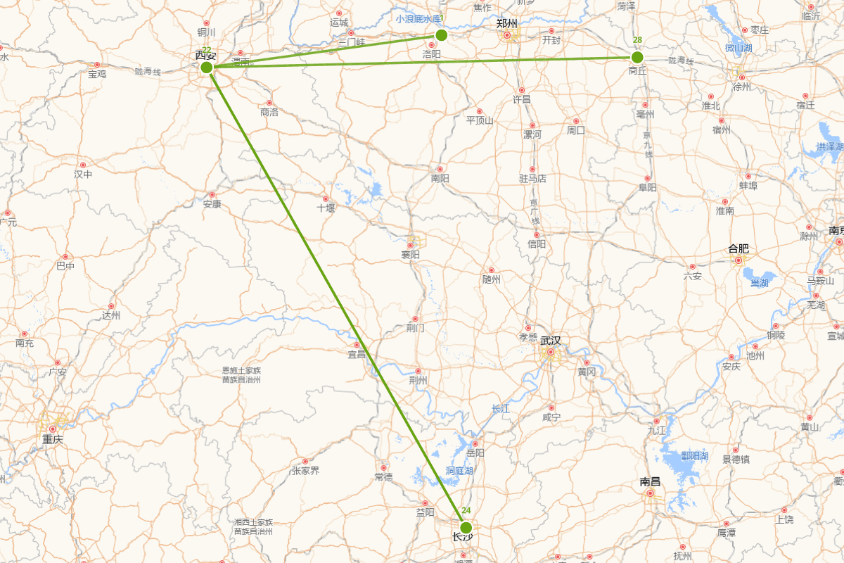 贾谊行迹图（前200年—前168年）