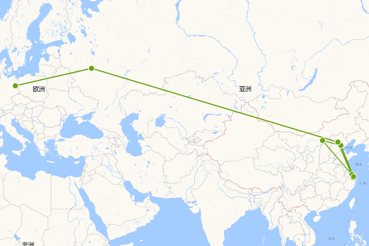 赵宋光行迹图（1949-1960）