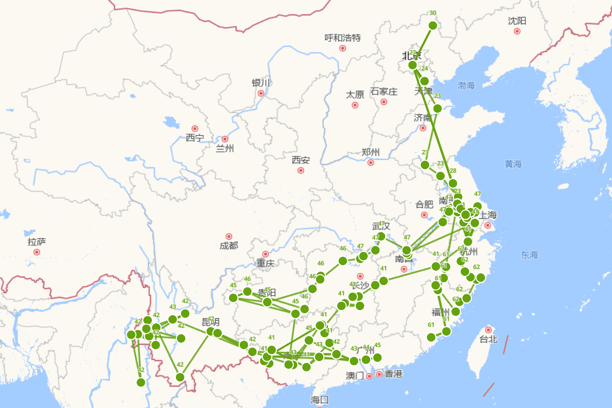 赵翼行迹图（1727-1814）