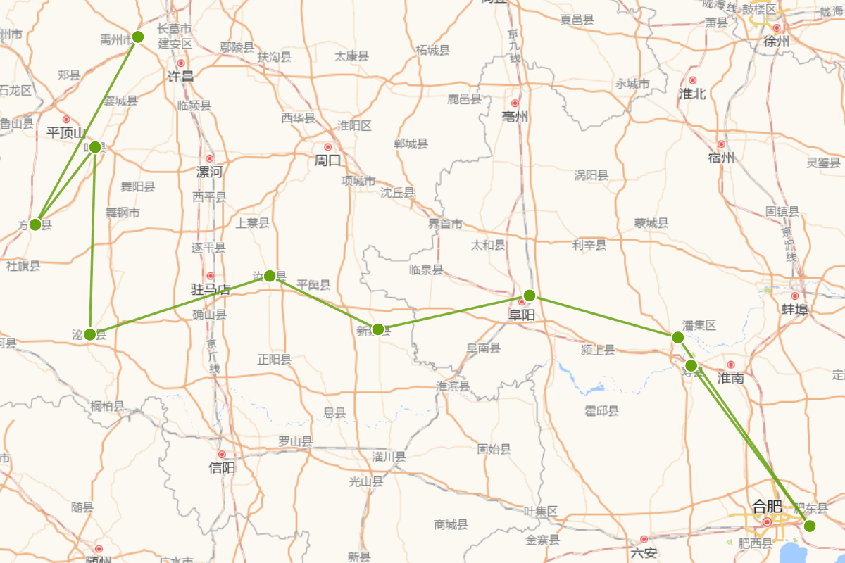 鄂君启车节行迹图