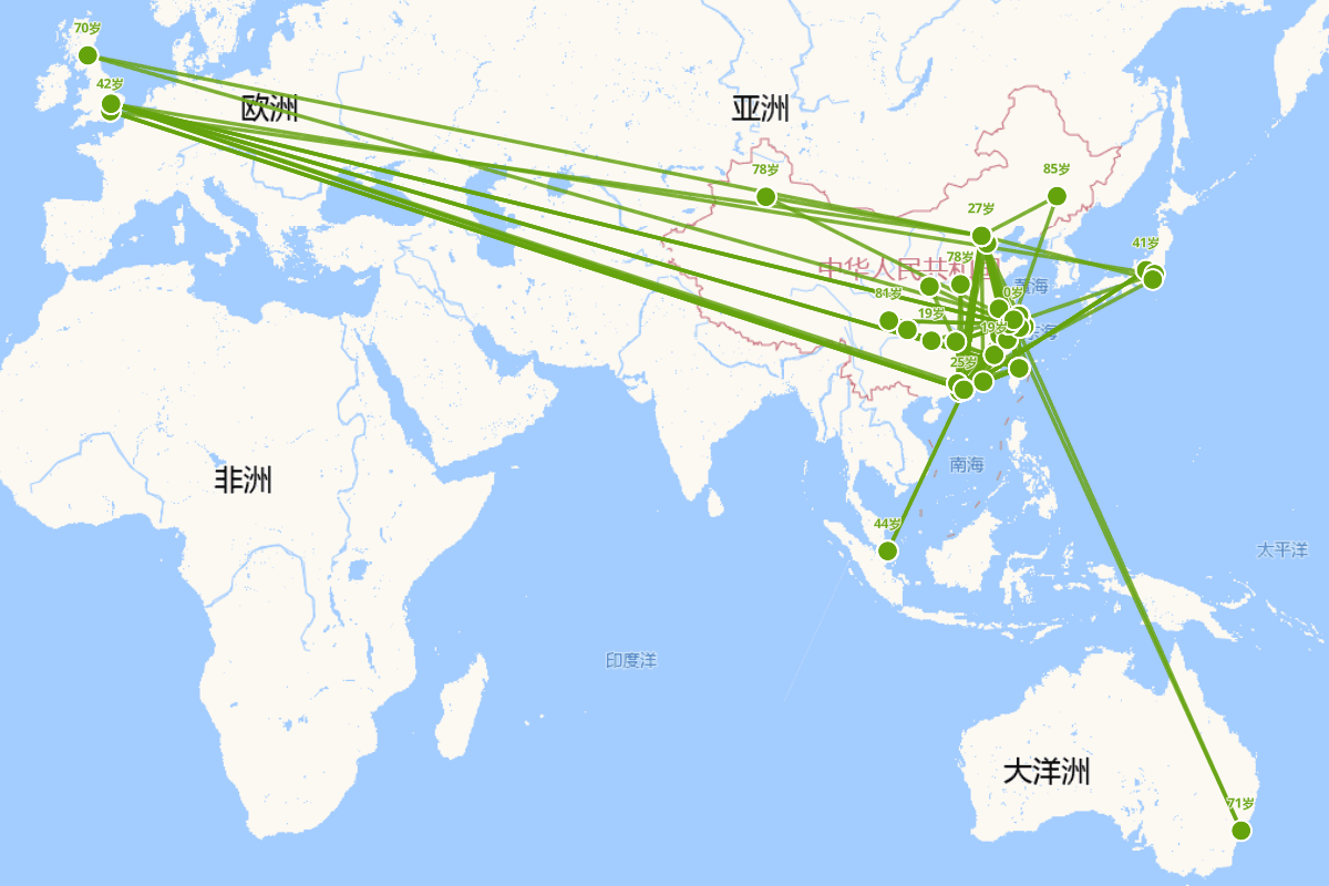 金庸行迹路线图（1923-2018）