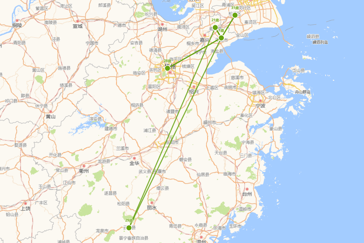 陆陇其前半生行迹图（1630-1665）