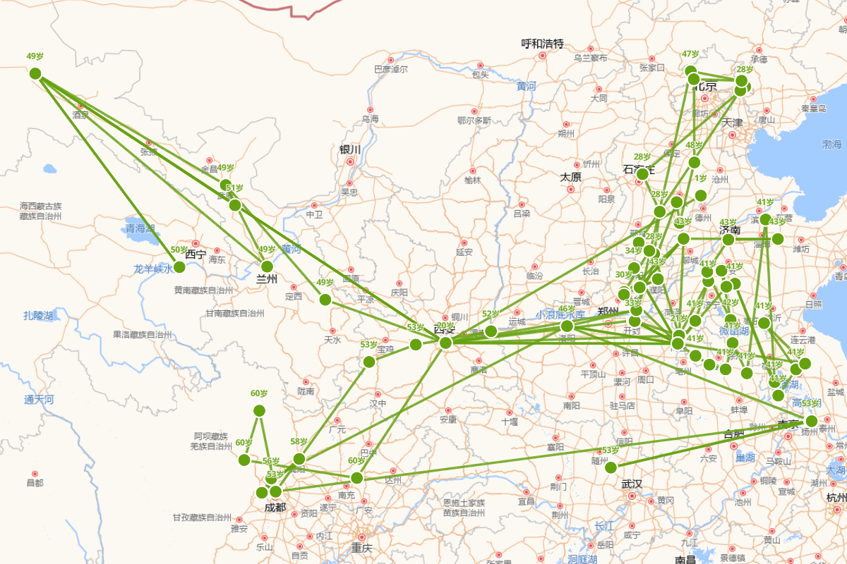 高适行迹图（704-765）