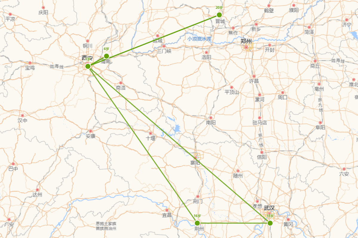 鱼玄机行迹图（844-868）