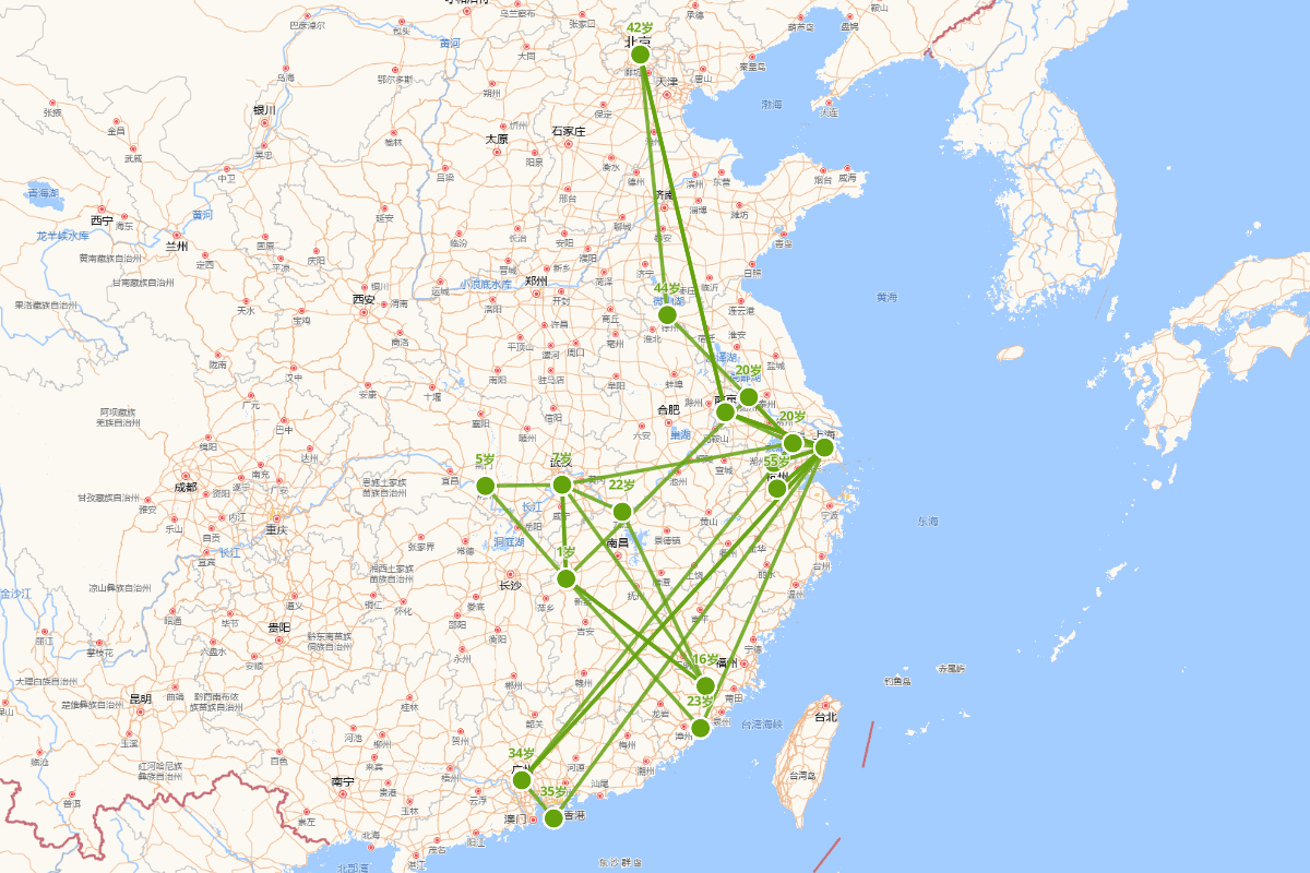 龙榆生行迹图（1902-1966）