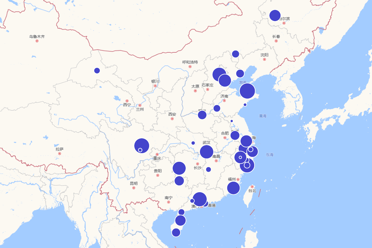 食品谣言分布图