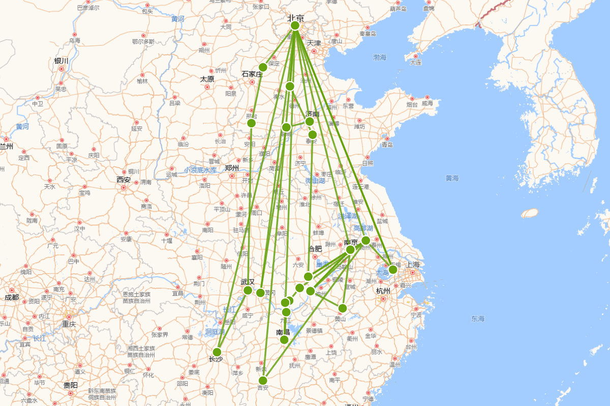 姚鼐行迹图（1731-1815）